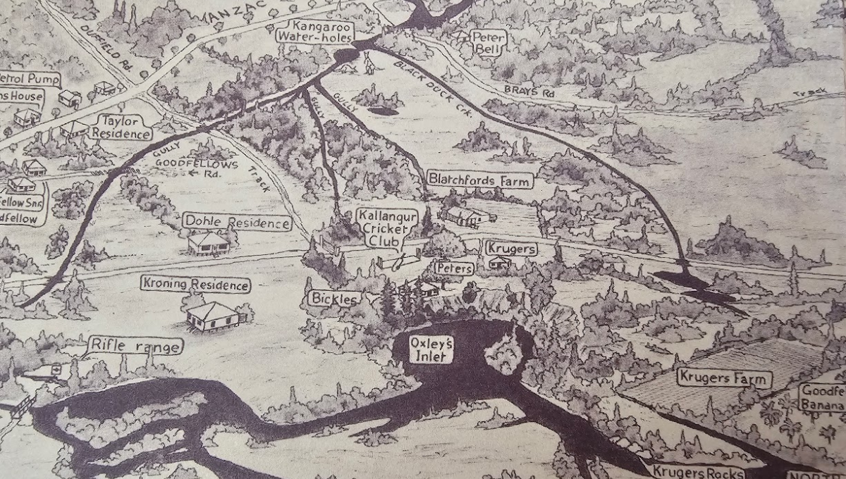 Old map of Murrumba Downs